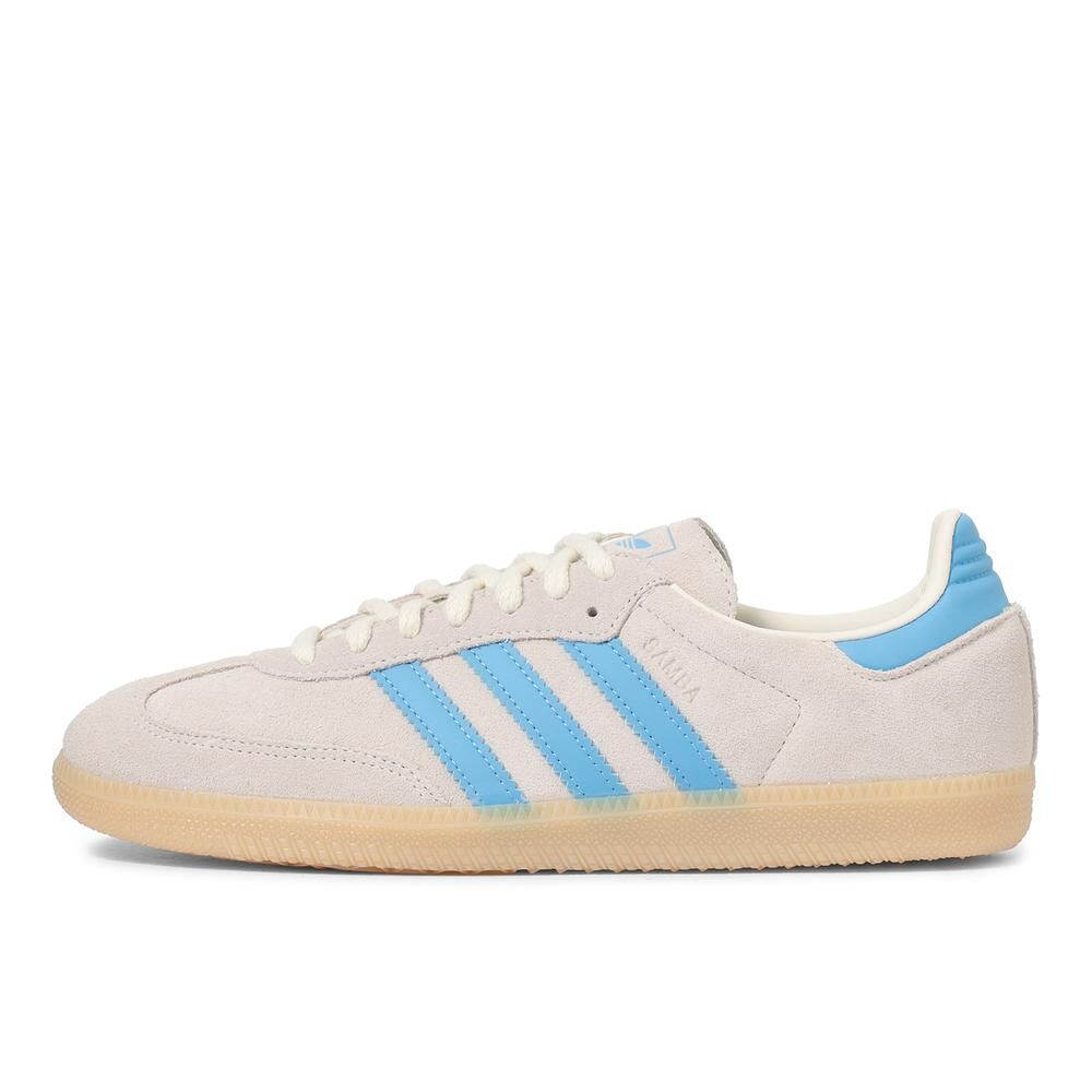 Adidas Originals Samba OG 日本新款 奶油寶寶藍 粗鞋帶 麂皮 復古鞋 JR2016