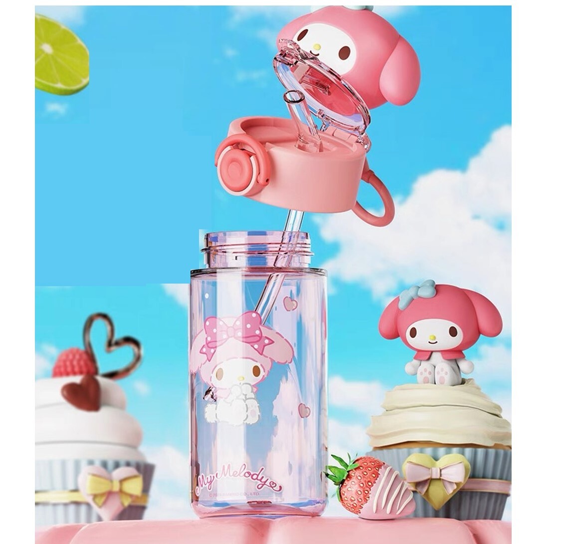 MY MELODY  |3D便攜式吸管水樽(500ml)