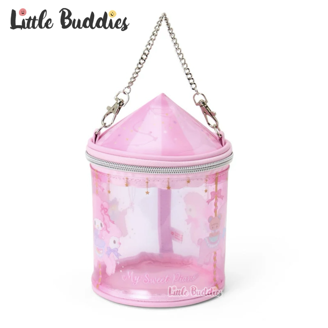 日本 Sanrio My Sweet Piano Dreamy World生日系列 - 旋轉木馬款化妝袋