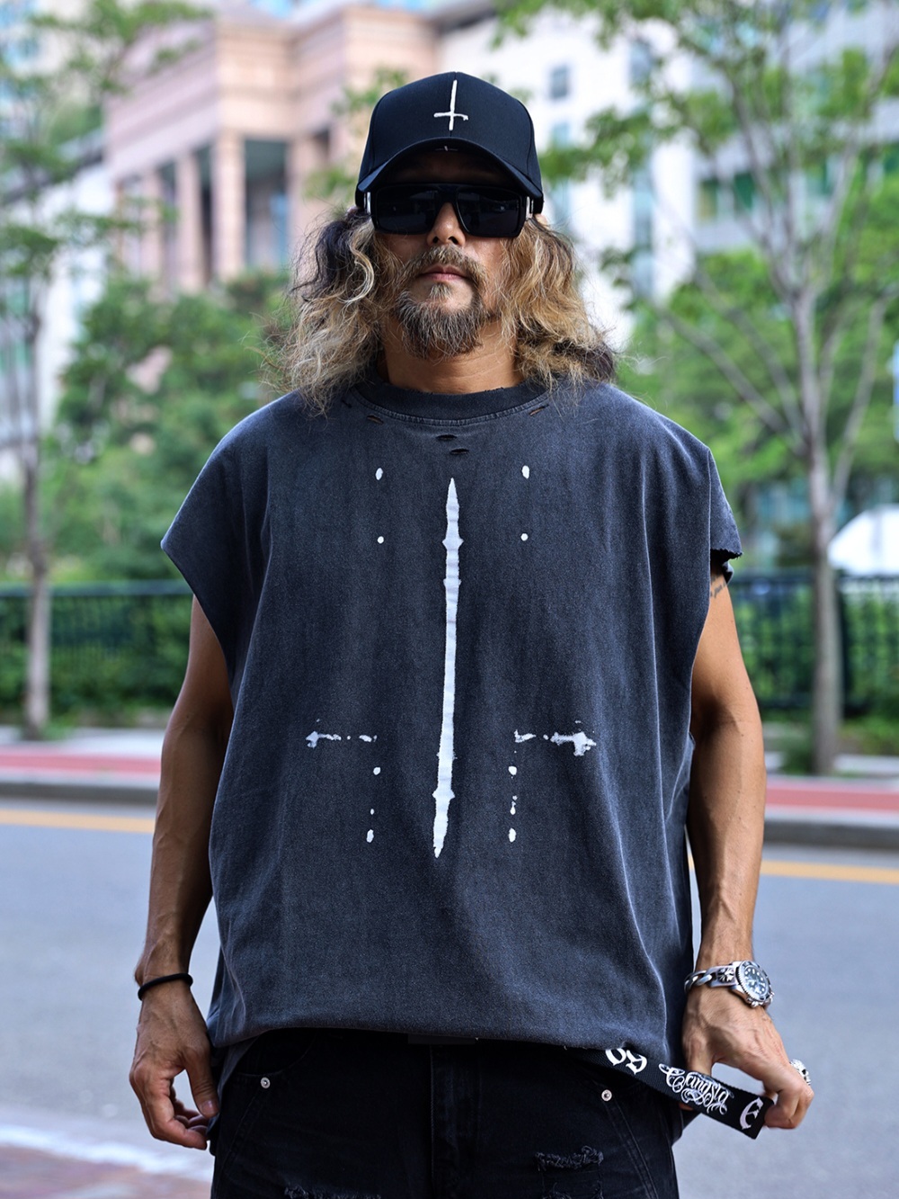 印刷損壞切割背心