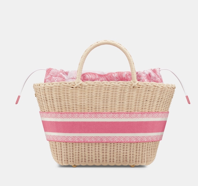 Dior Diorviera Hat Basket Bag Pink