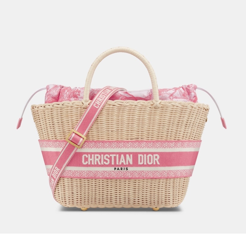 Dior Diorviera Hat Basket Bag Pink
