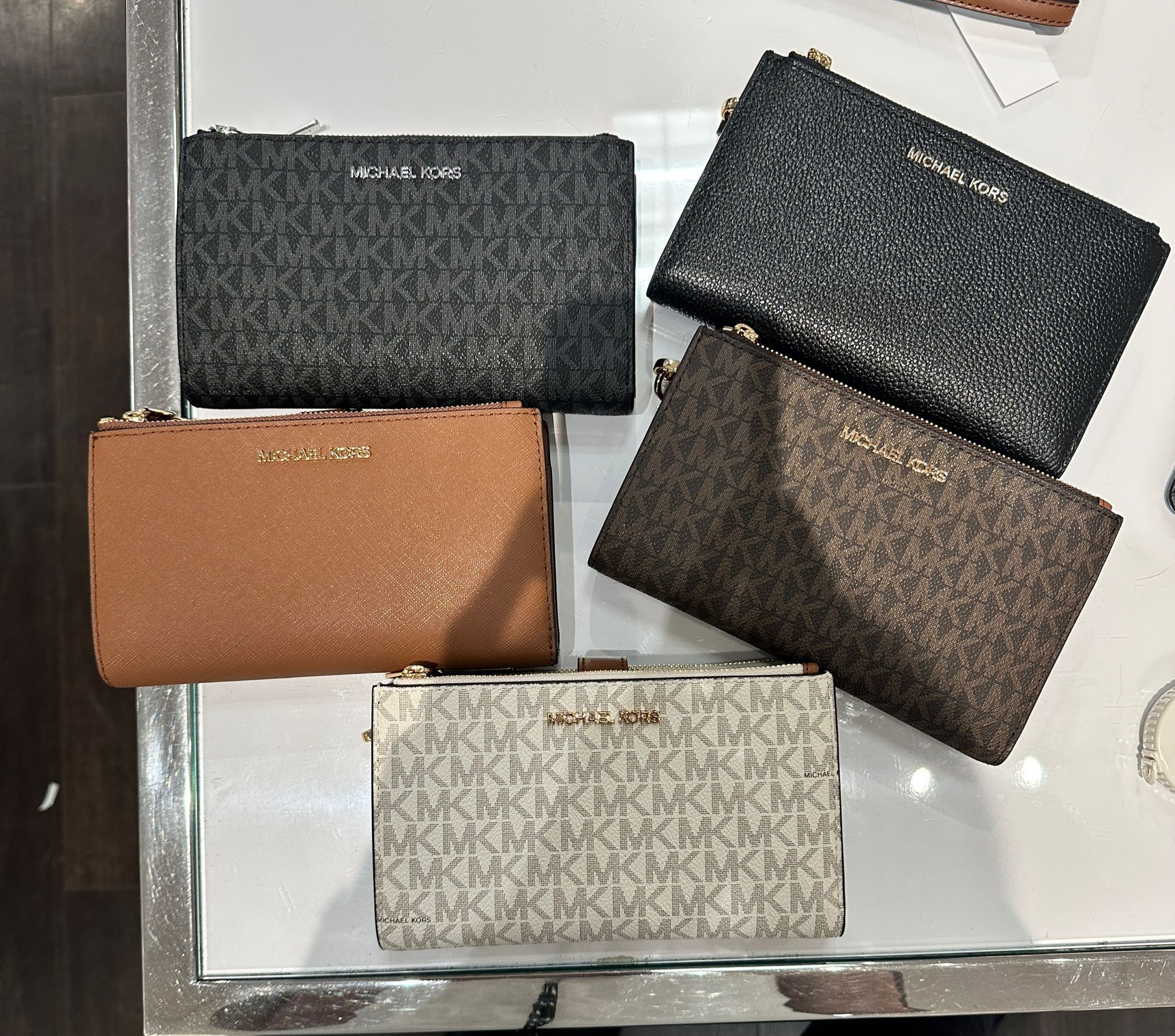 【直播】Q0630105 Michael Kors 中長雙拉鏈銀包