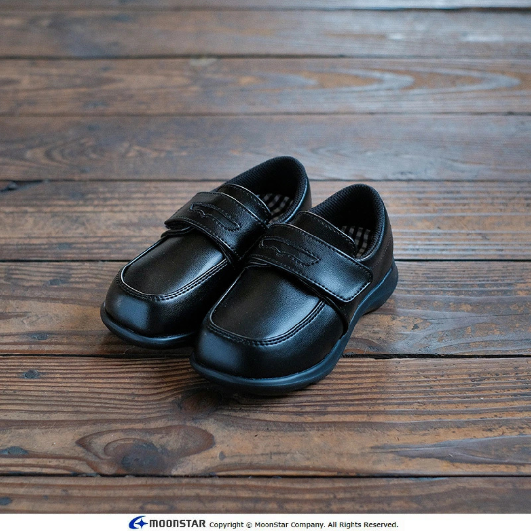 moonstar 返學黑皮鞋 [ 14-24cm ]