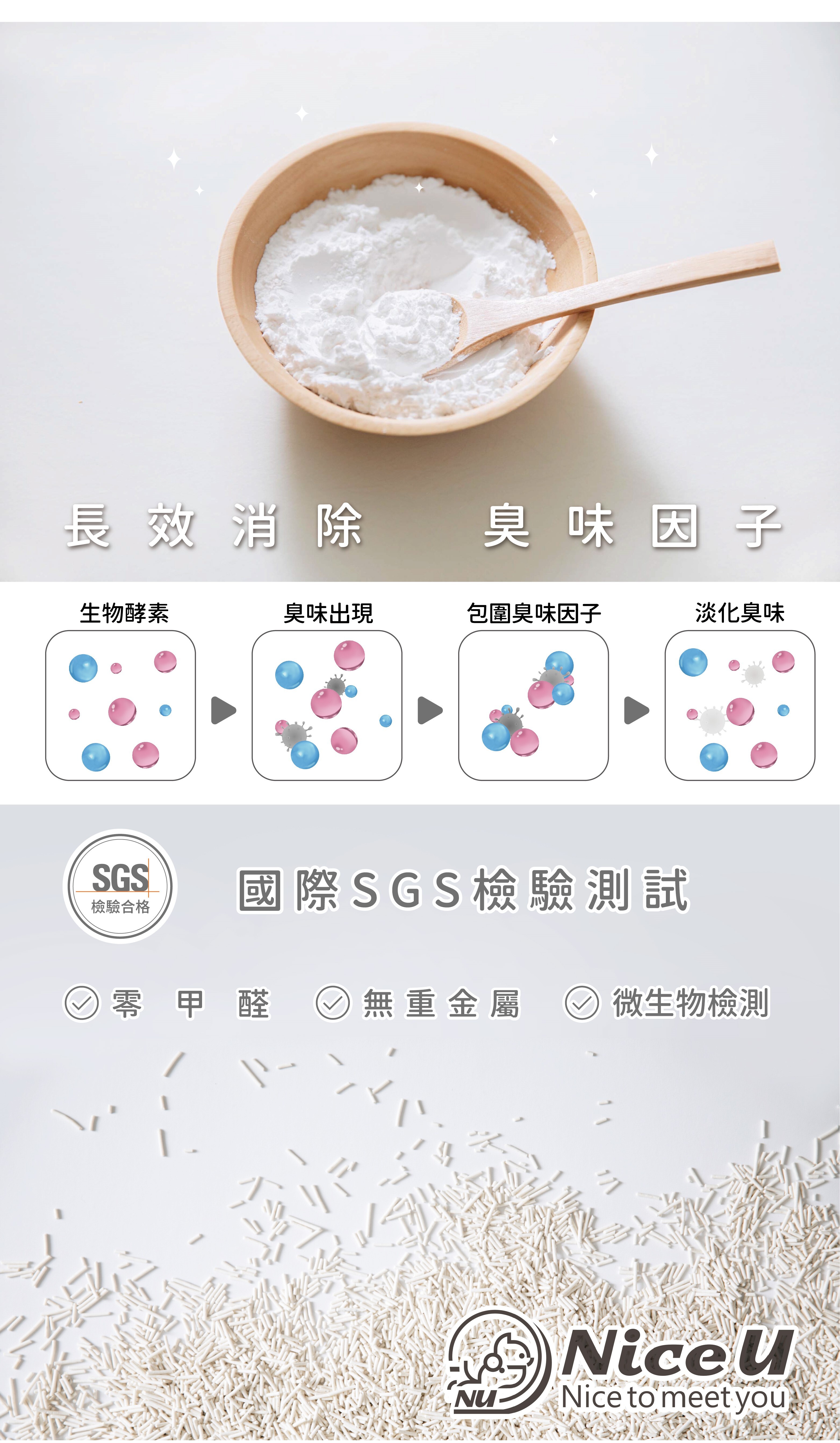 減少貓咪腳掌帶砂－Nice U