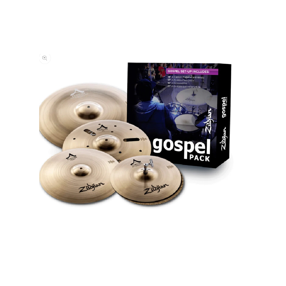 Zildjian Zildjian / A Custom Gospel Cymbal Pack 銅鈸套鈸組 (AC0801G) — 三峽鼓 / 打擊｜YA! 玩音樂
