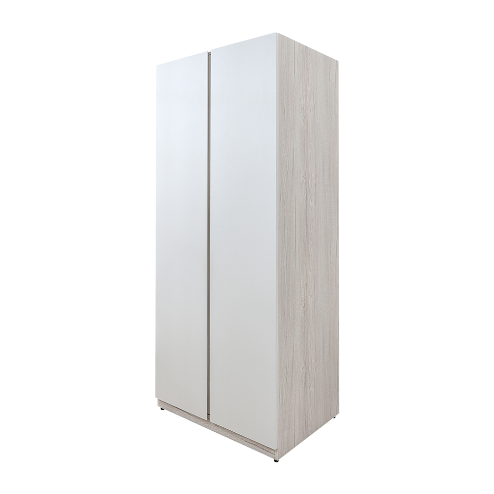 克萊妮2.7尺二門收納衣櫃(二吊桿)