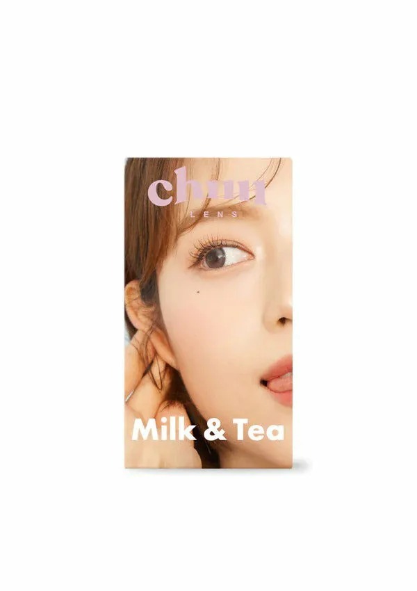 CHUU LENS Milk & Tea 1 Month Cream Gray 奶油灰｜月拋彩妝隱形眼鏡｜每盒2片