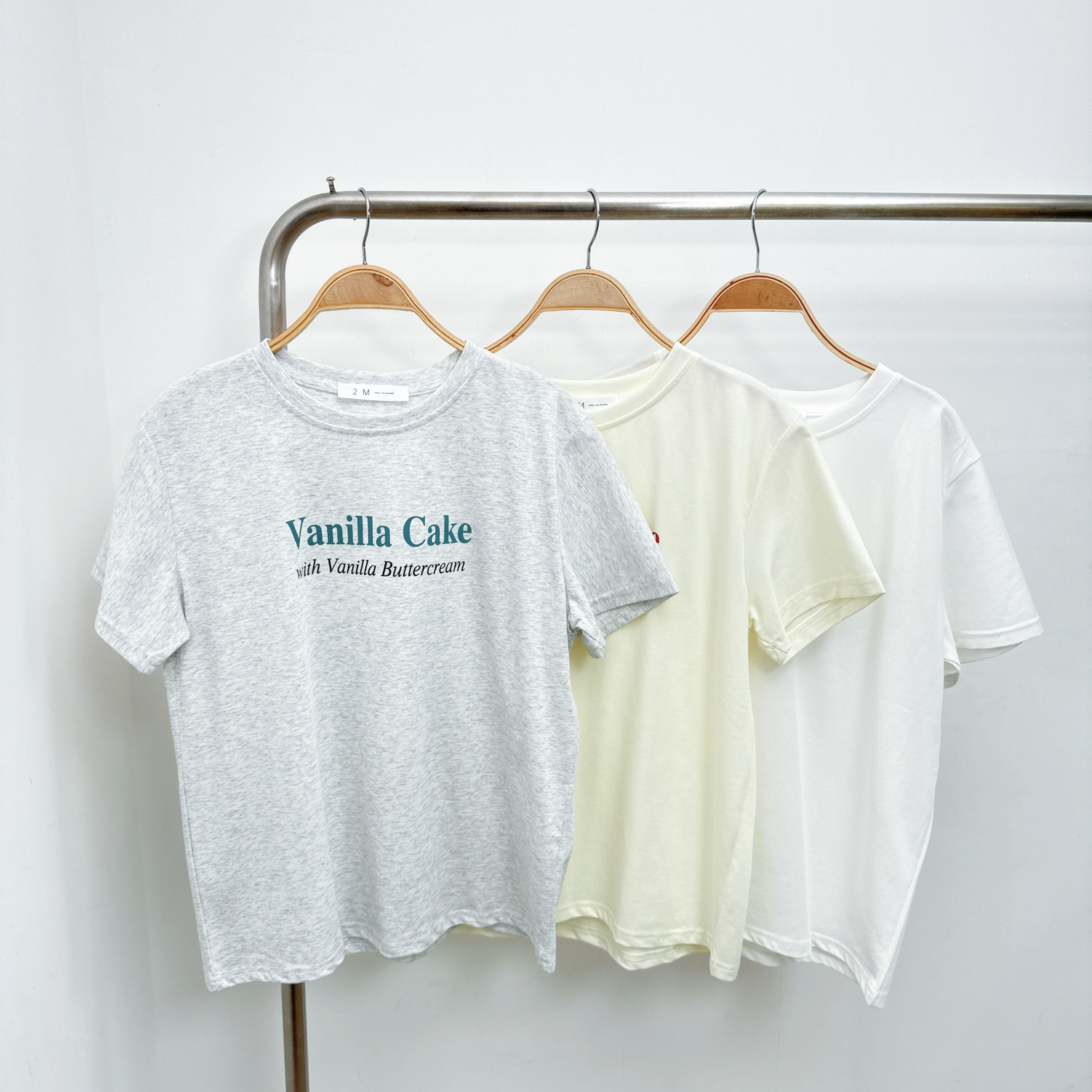 拼色字母薄棉TEE (E46-E48)