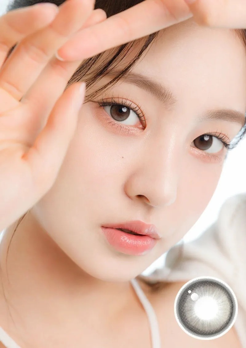 CHUU LENS Daisy Shower 1 Month Pure Gray 純淨灰｜月拋彩妝隱形眼鏡｜每盒2片