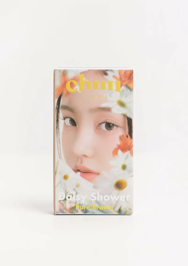 CHUU LENS Daisy Shower 1 Month Pure Brown 純淨棕｜月拋彩妝隱形眼鏡｜每盒2片