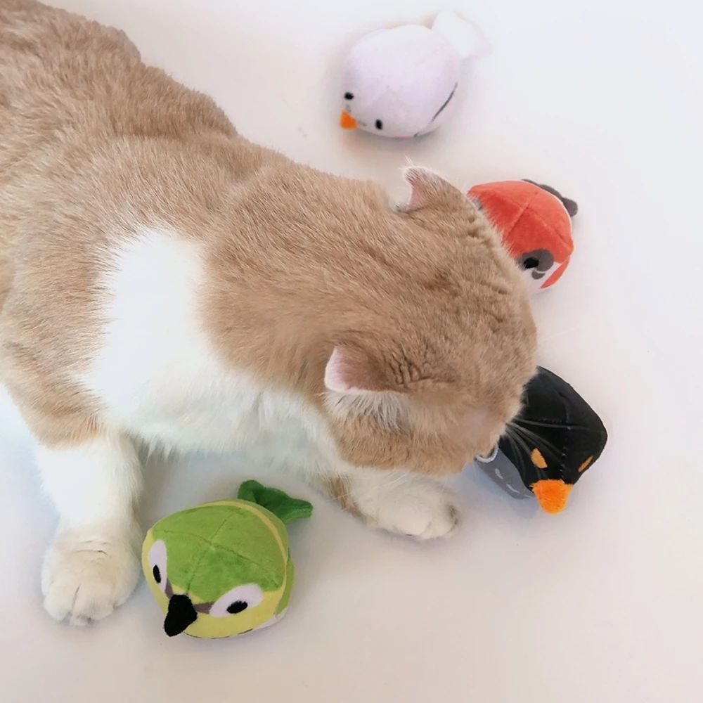 貓咪旺農場｜谷錐小圓鳥 100%貓薄荷／木天蓼填充(貓玩具)