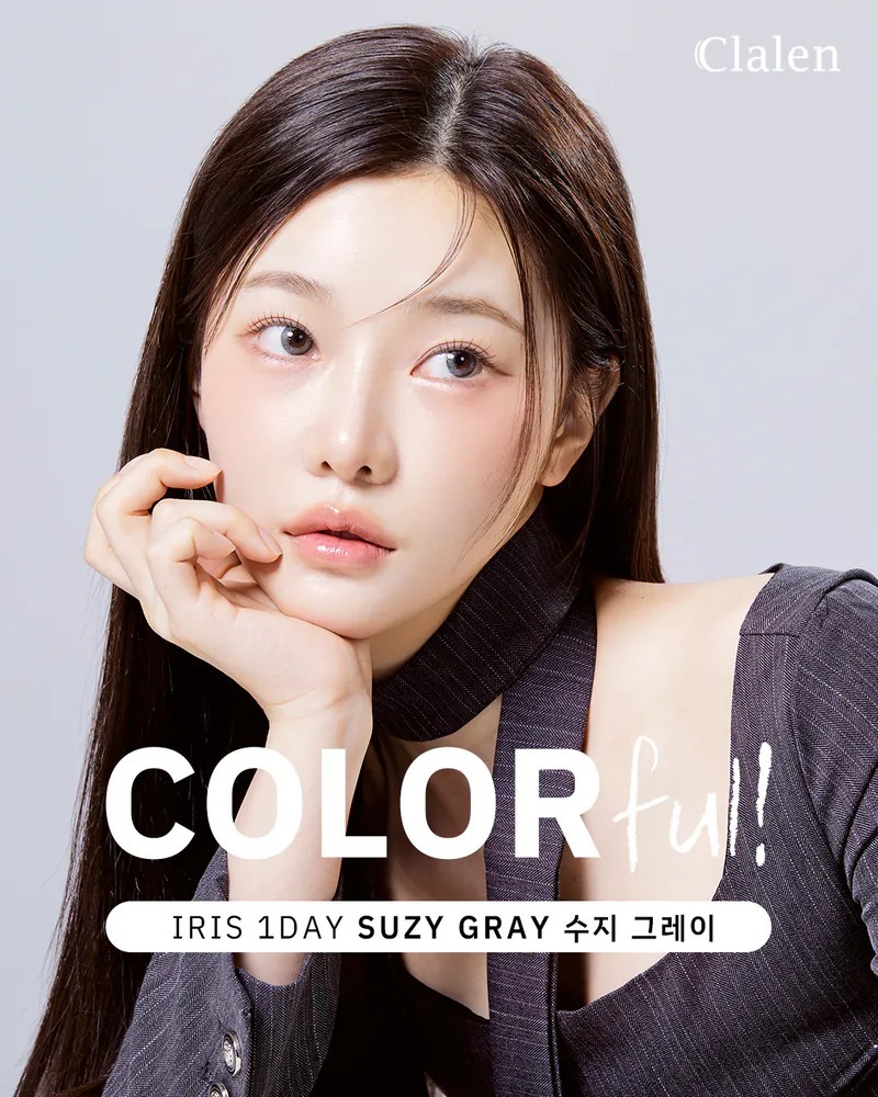 Clalen Iris 1 Day Suzy Gray 秀智灰｜日拋彩妝隱形眼鏡｜每盒30片