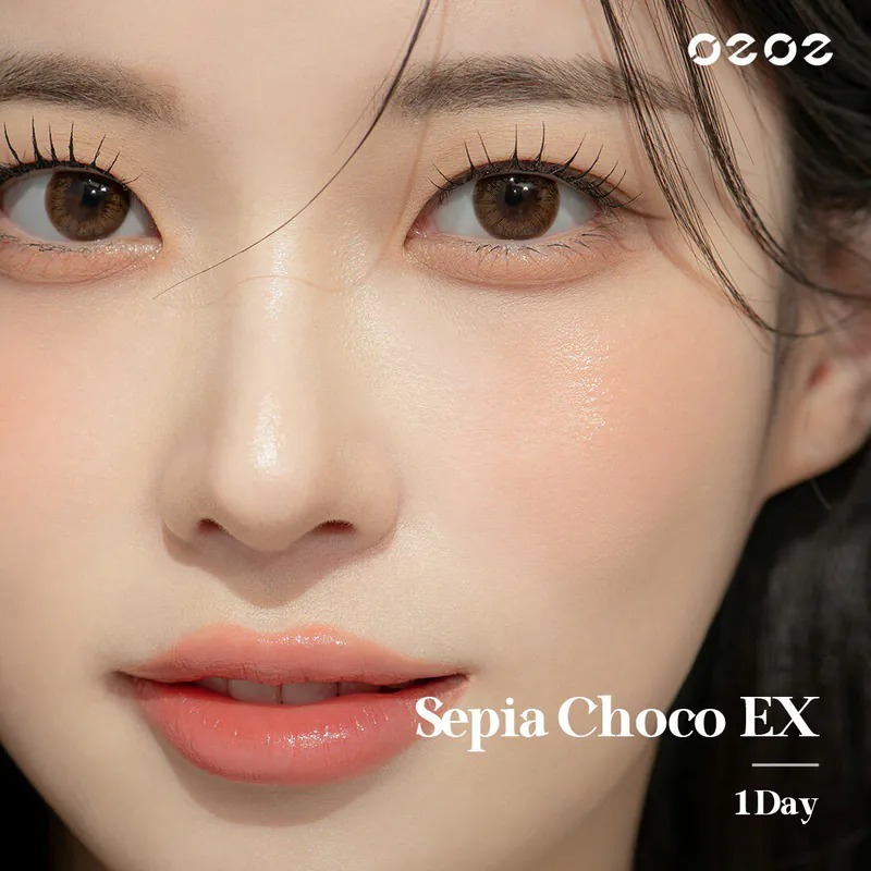 Clalen O2O2 Color 1 Day Sepia Choco EX｜日拋彩妝矽水凝膠隱形眼鏡｜每盒30片