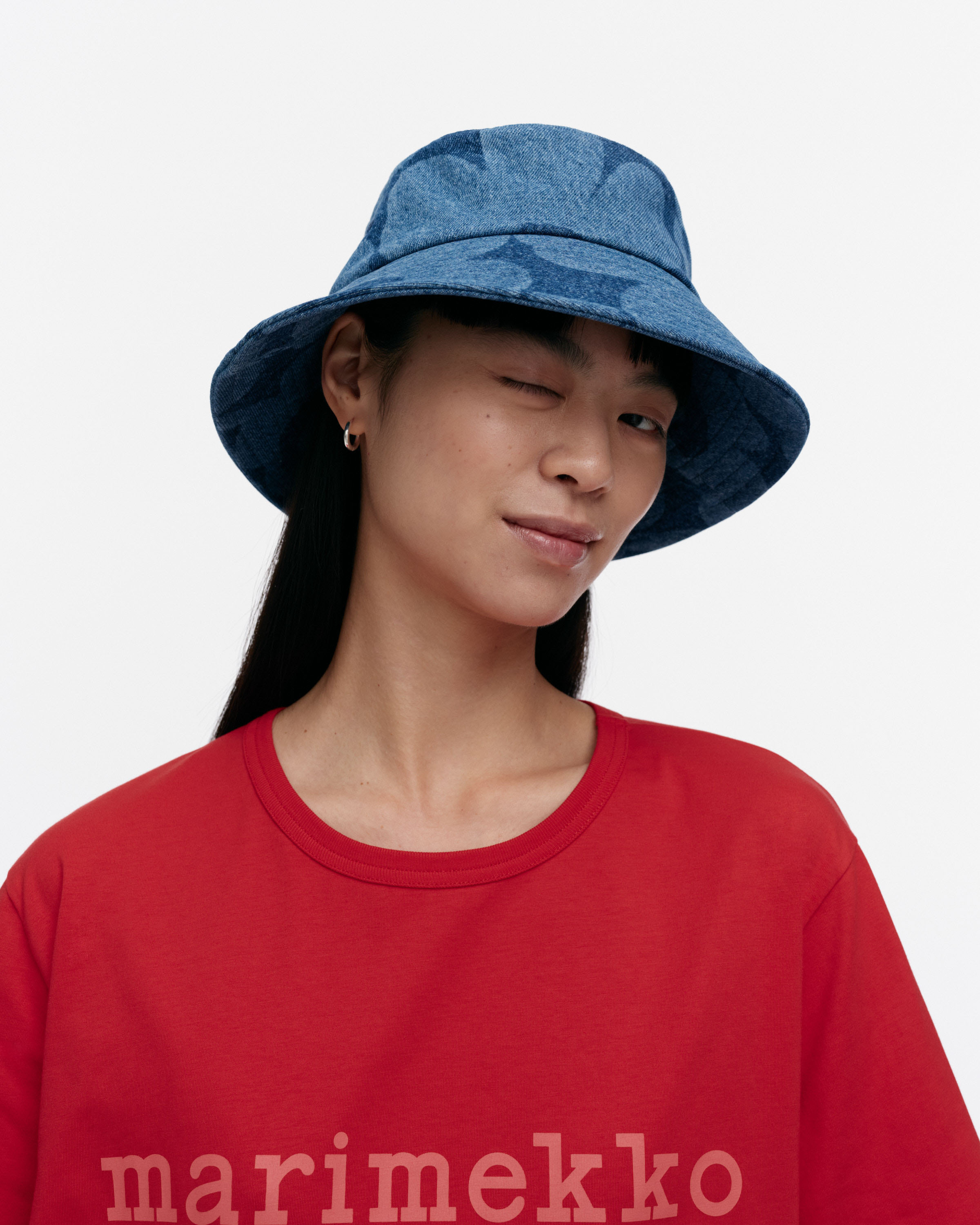 PAKETTI UNIKKO 丹寧印花漁夫帽