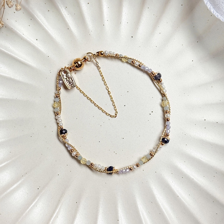 生日花 • 伍月拾玖 • 烏頭 – 堇青石 – 手鍊