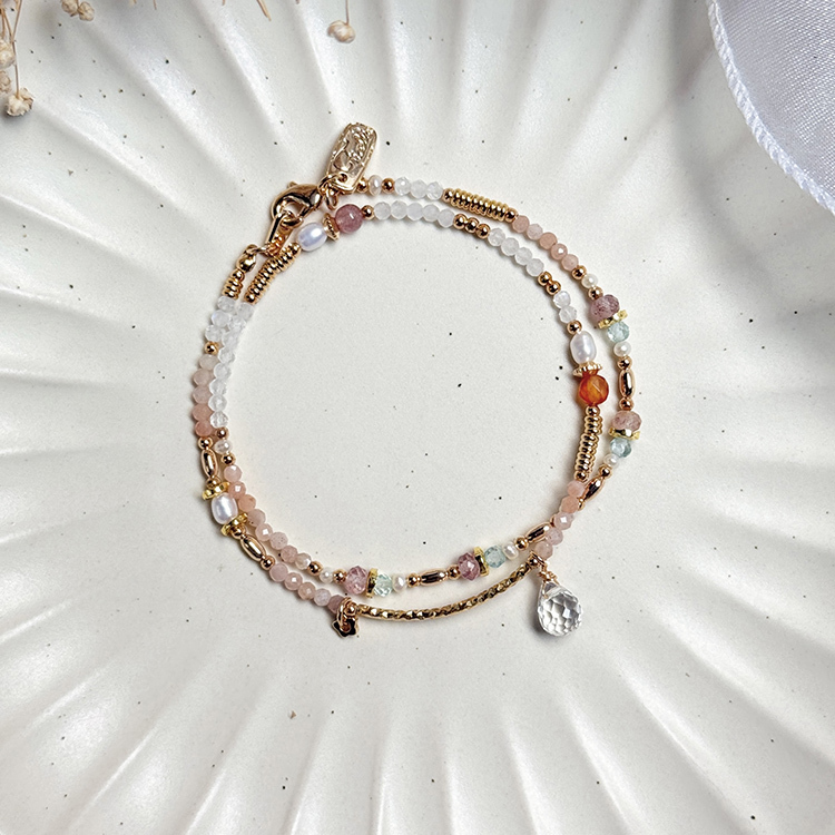 生日花 • 伍月貳伍 • 水楊梅 – 月光太陽石 – 手鍊