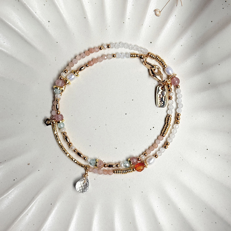 生日花 • 伍月貳伍 • 水楊梅 – 月光太陽石 – 手鍊