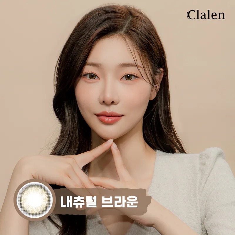 Clalen O2O2 Color M 1 Month Natural Brown EX｜月拋彩妝矽水凝膠隱形眼鏡｜每盒2片