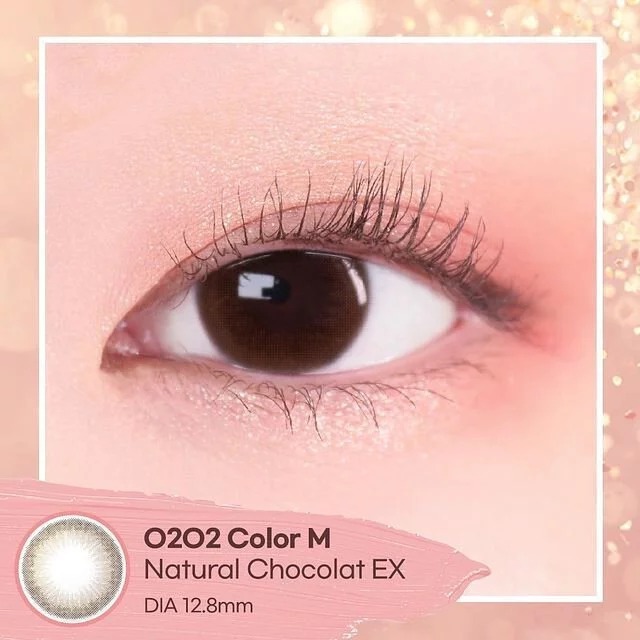 Clalen O2O2 Color M 1 Month Natural Chocolat EX｜月拋彩妝矽水凝膠隱形眼鏡｜每盒2片