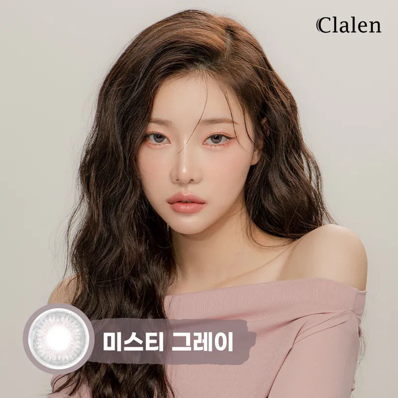 Clalen O2O2 Color M 1 Month Mysti Grey EX｜月拋彩妝矽水凝膠隱形眼鏡｜每盒2片