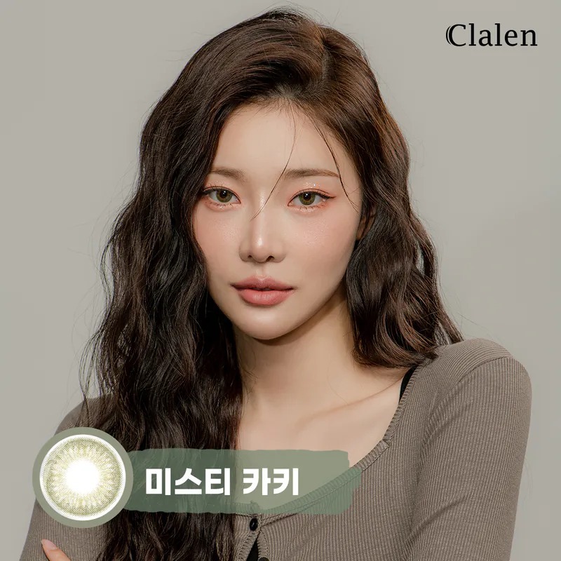 Clalen O2O2 Color M 1 Month Mysti Khaki EX｜月拋彩妝矽水凝膠隱形眼鏡｜每盒2片