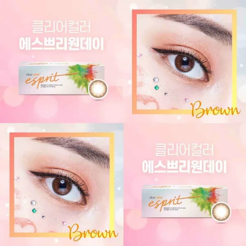 Clear Lab Clear Color Esprit 1 Day Brown｜日拋彩妝隱形眼鏡｜每盒30片