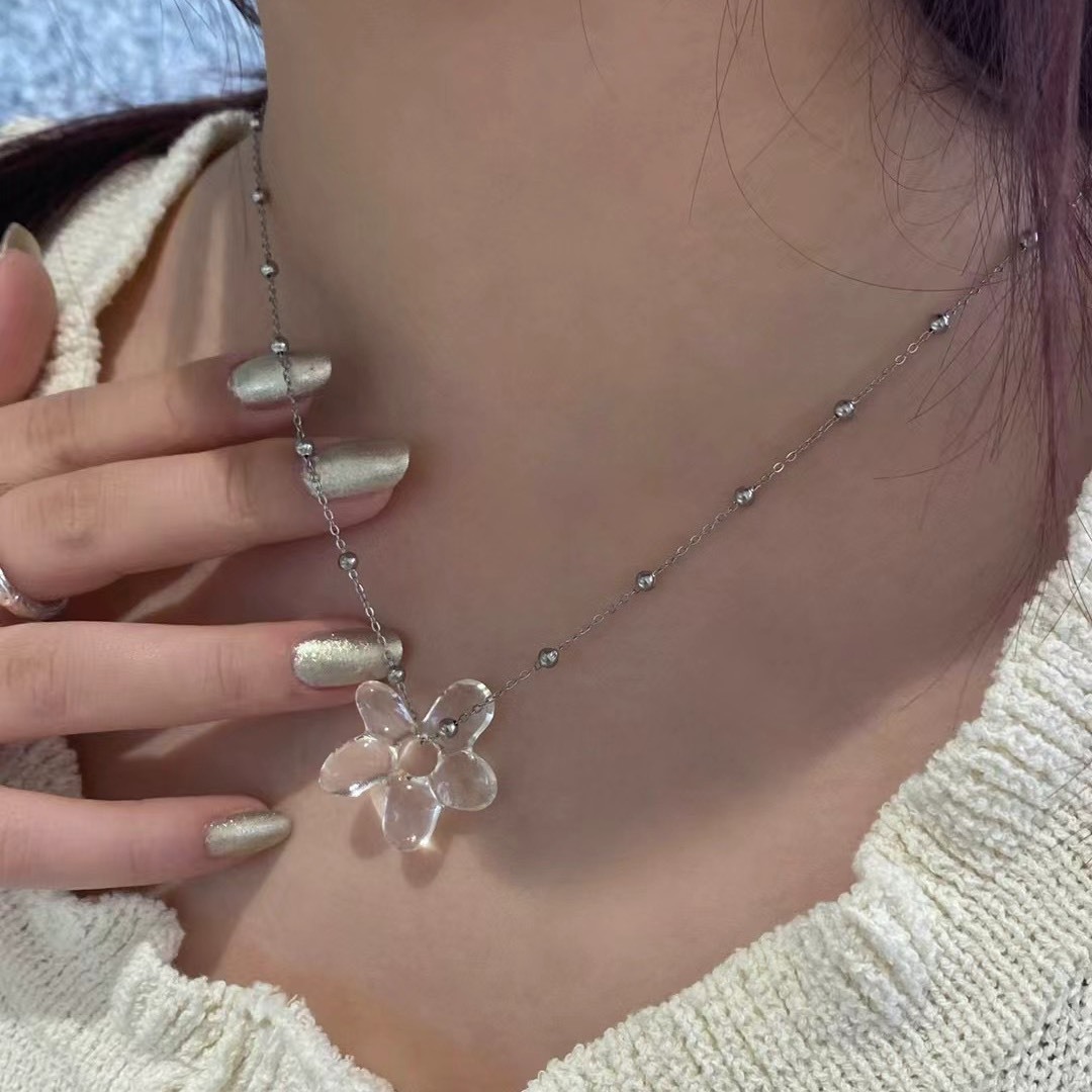 夏日小花項鍊-珠珠款