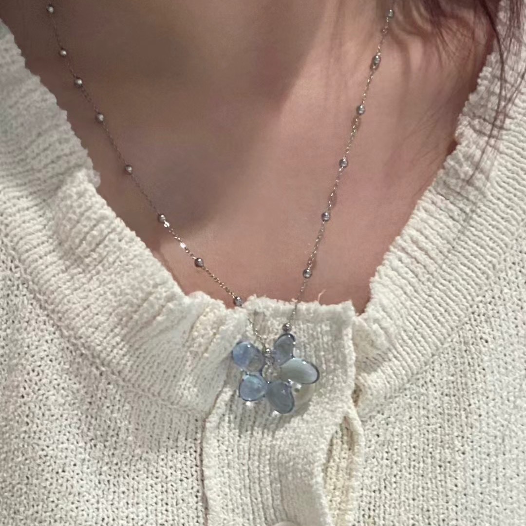 夏日小花項鍊-珠珠款