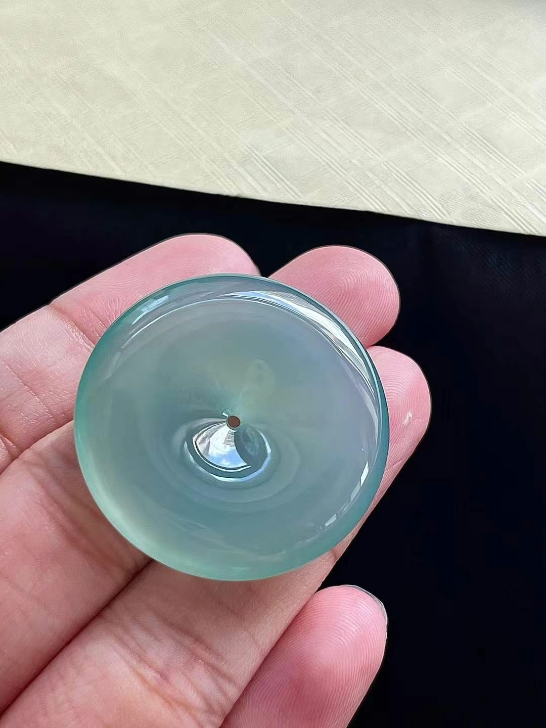 翡翠平安扣 (32.4mm直徑),天然翡翠A玉, 緬甸玉, Jade, Jadeite