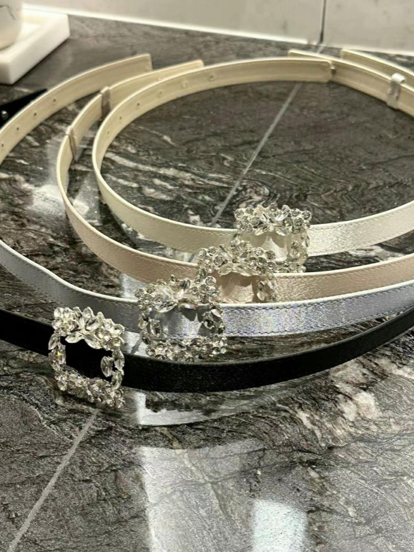 方鑽緞面腰帶 [ 4色 ]