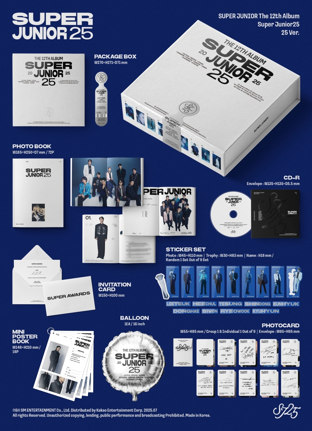 幸運卡組合活動2】SUPER JUNIOR - [Super Junior25] (25 Ver.) (S