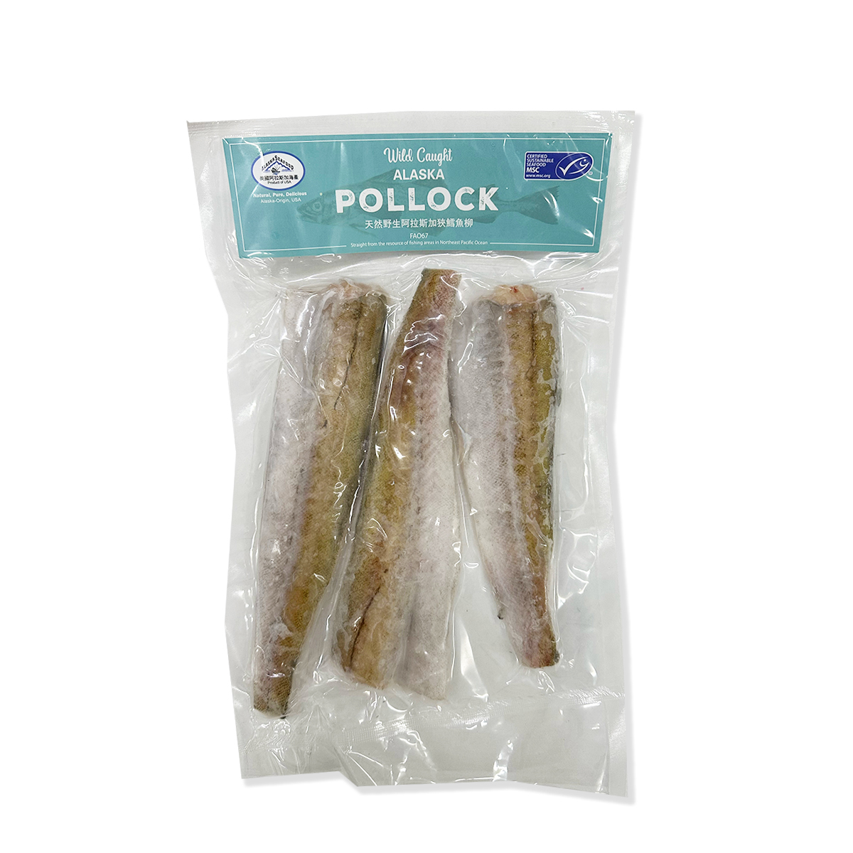 美國狹鱈魚柳(急凍) (約250-300g)#海鮮 #高蛋白質 *新舊包裝隨機出貨