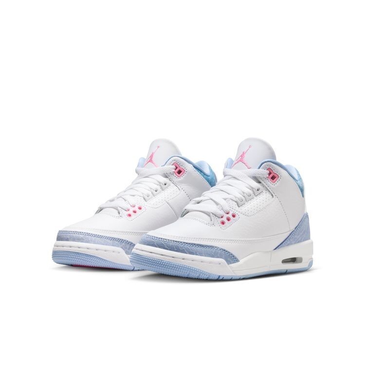 Nike Air Jordan 3 Retro Blanc 藍白粉 GS HQ0784-101