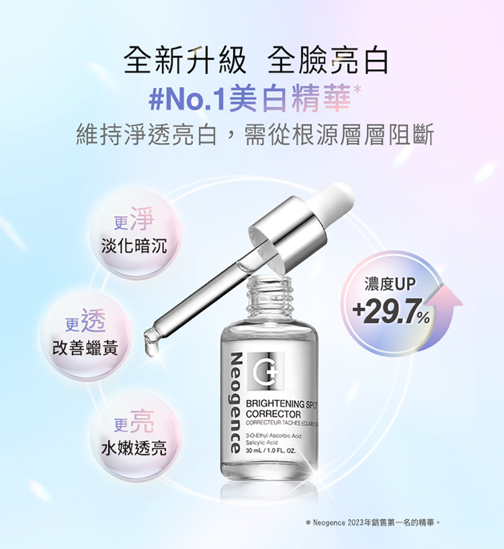 霓淨思Neogence 極透光亮白淡斑精華 30ml