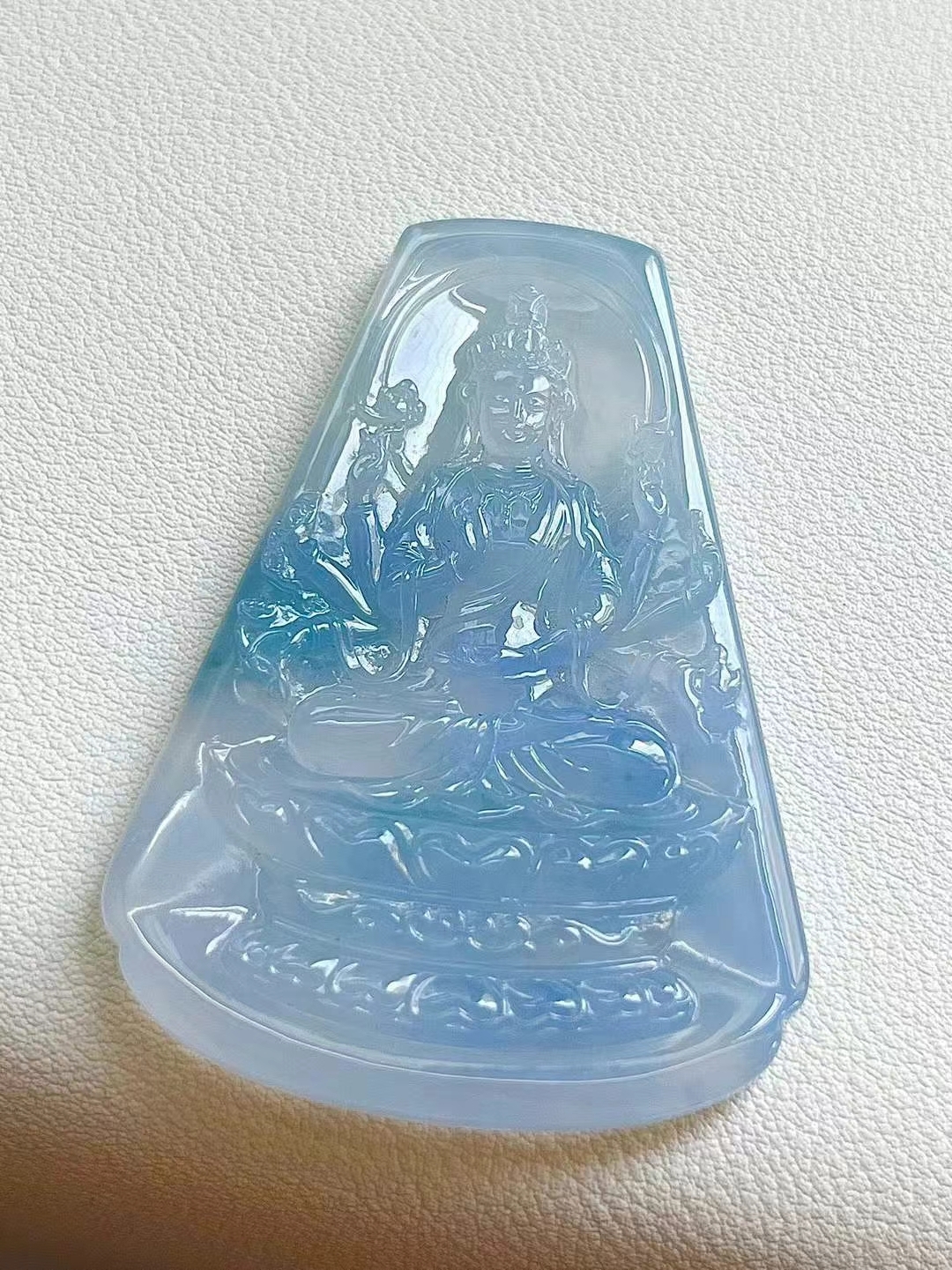 76326 翡翠紫羅蘭度母牌