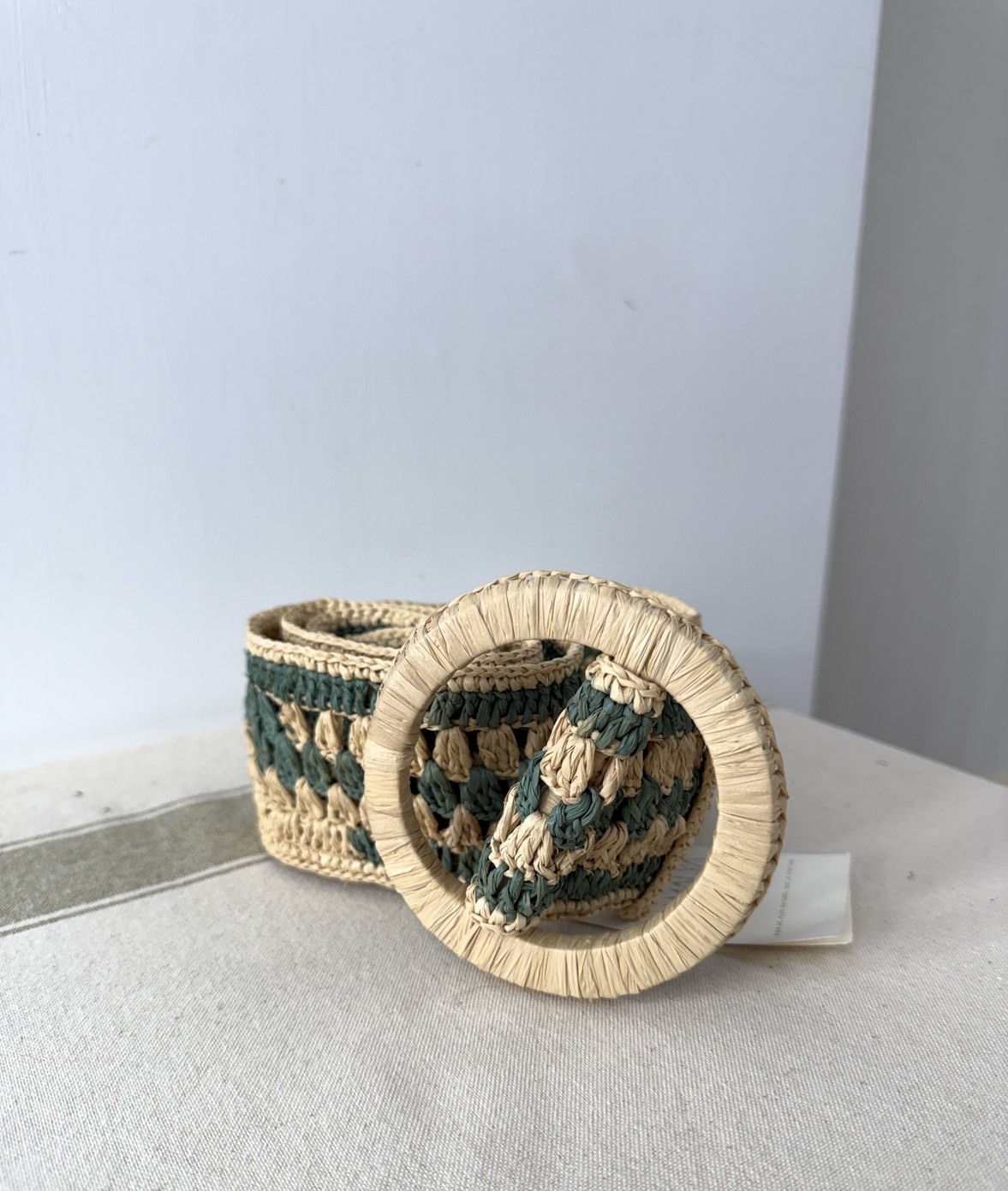 CAMALYA  拉菲草編織腰帶 KAMILA