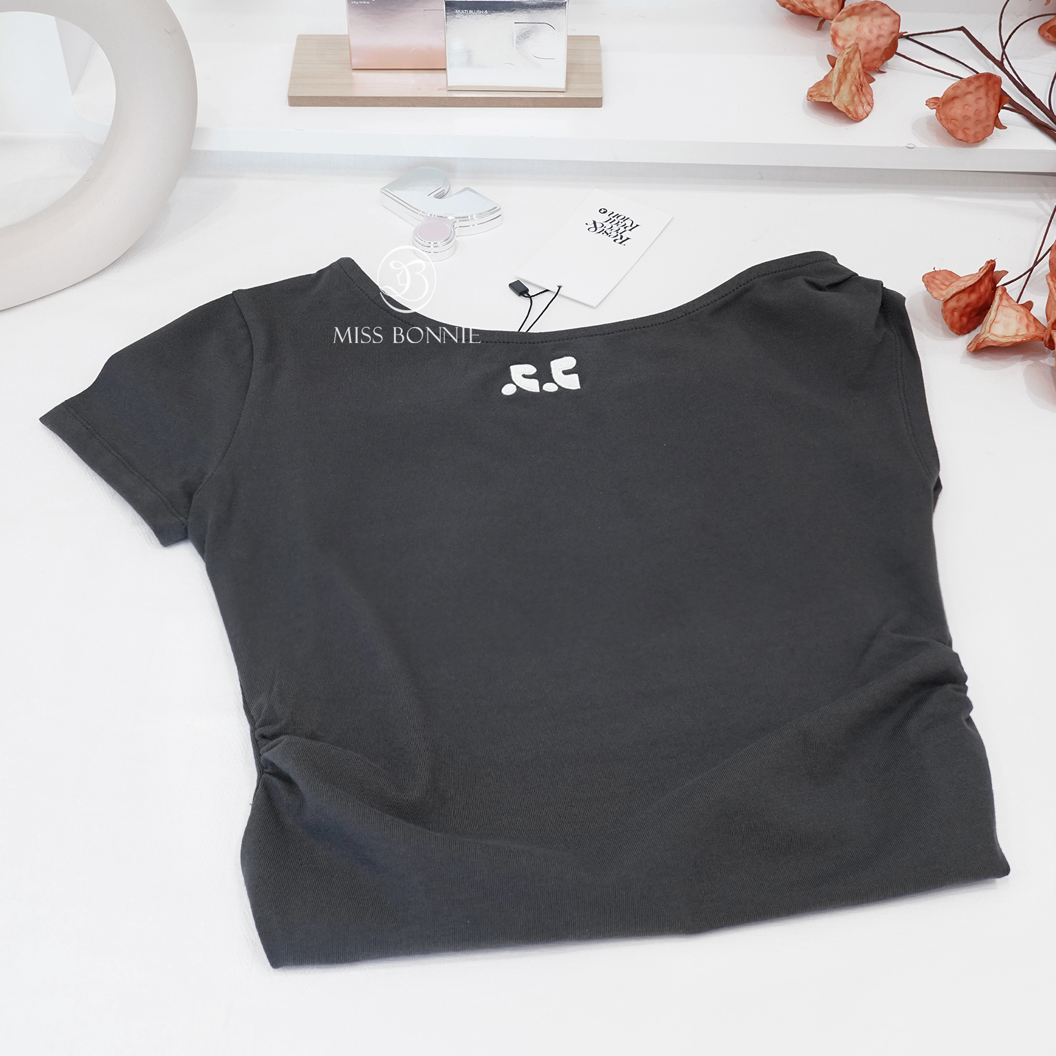 Rest & Recreation 不對稱抽皺連身裙