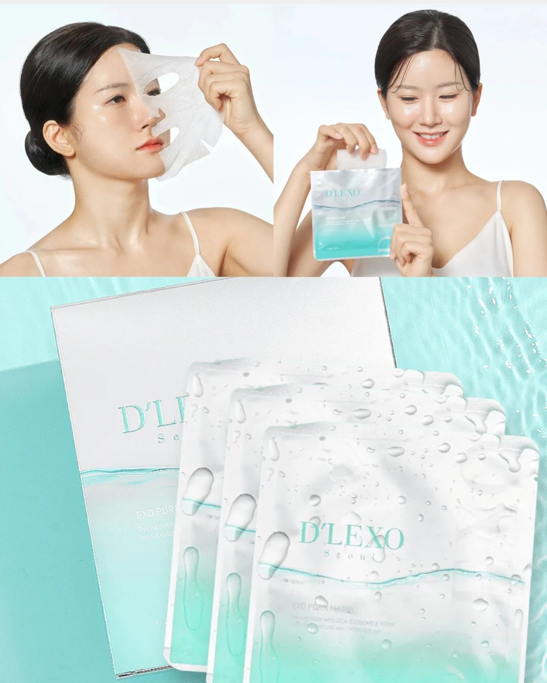 現 貨丨D'LEXO 積雪草外泌體面膜 EXO PDRN MASK 一盒 10片