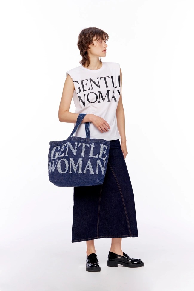 🇹🇭 泰國 GENTLEWOMAN 牛仔布字 TOTE BAG (T6 GW991)