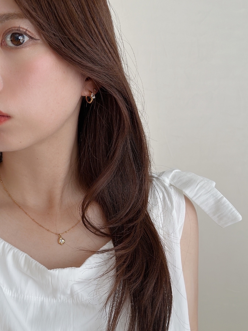 SS stone pendant necklace