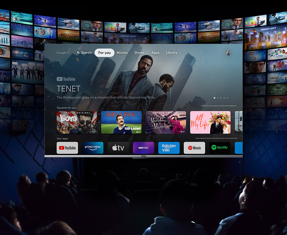 【Haier海爾】 75型 QLED DLG-120Hz 4K 聲控液晶顯示器H75S800UX2 GOOGLE TV 直覺介面 串流影音首選