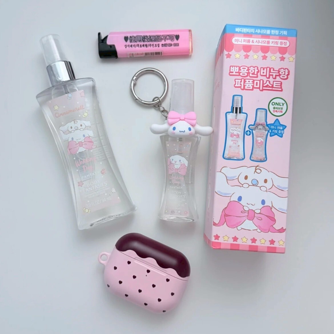 Body Fantasies 大耳狗聯名 香氛 身體噴霧 Wedding Day 花果香 附同款小香+大耳狗吊飾