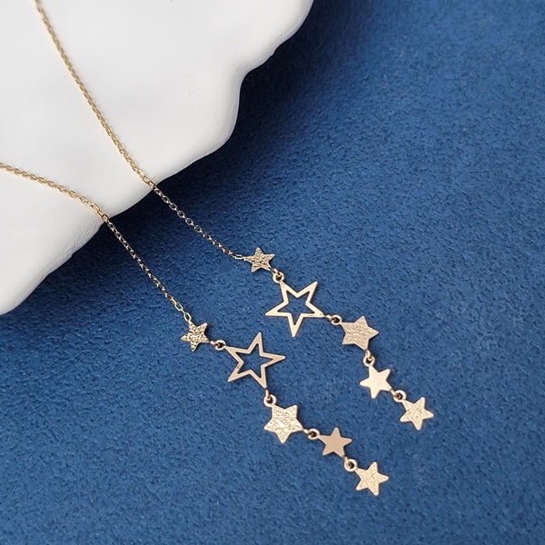 【me.luxe】K10搖曳星星耳鍊