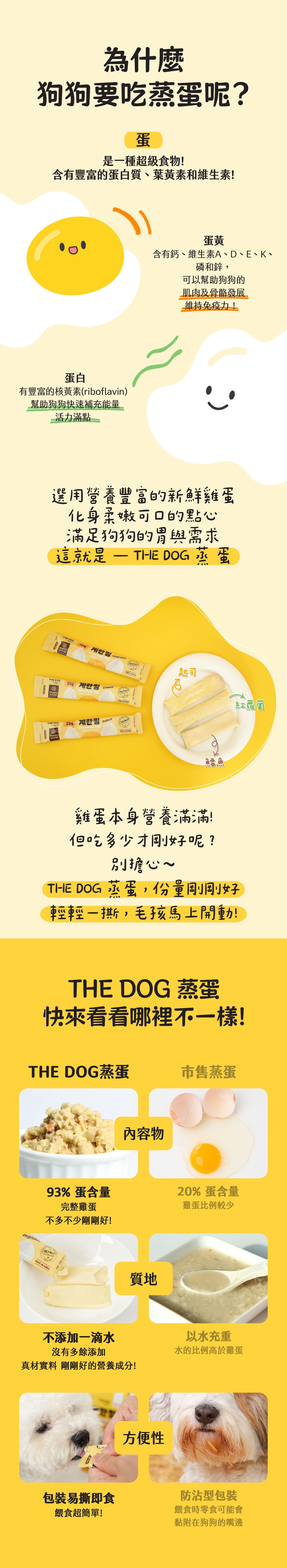 韓國-THEDOG-狗狗-新鮮蒸蛋條
