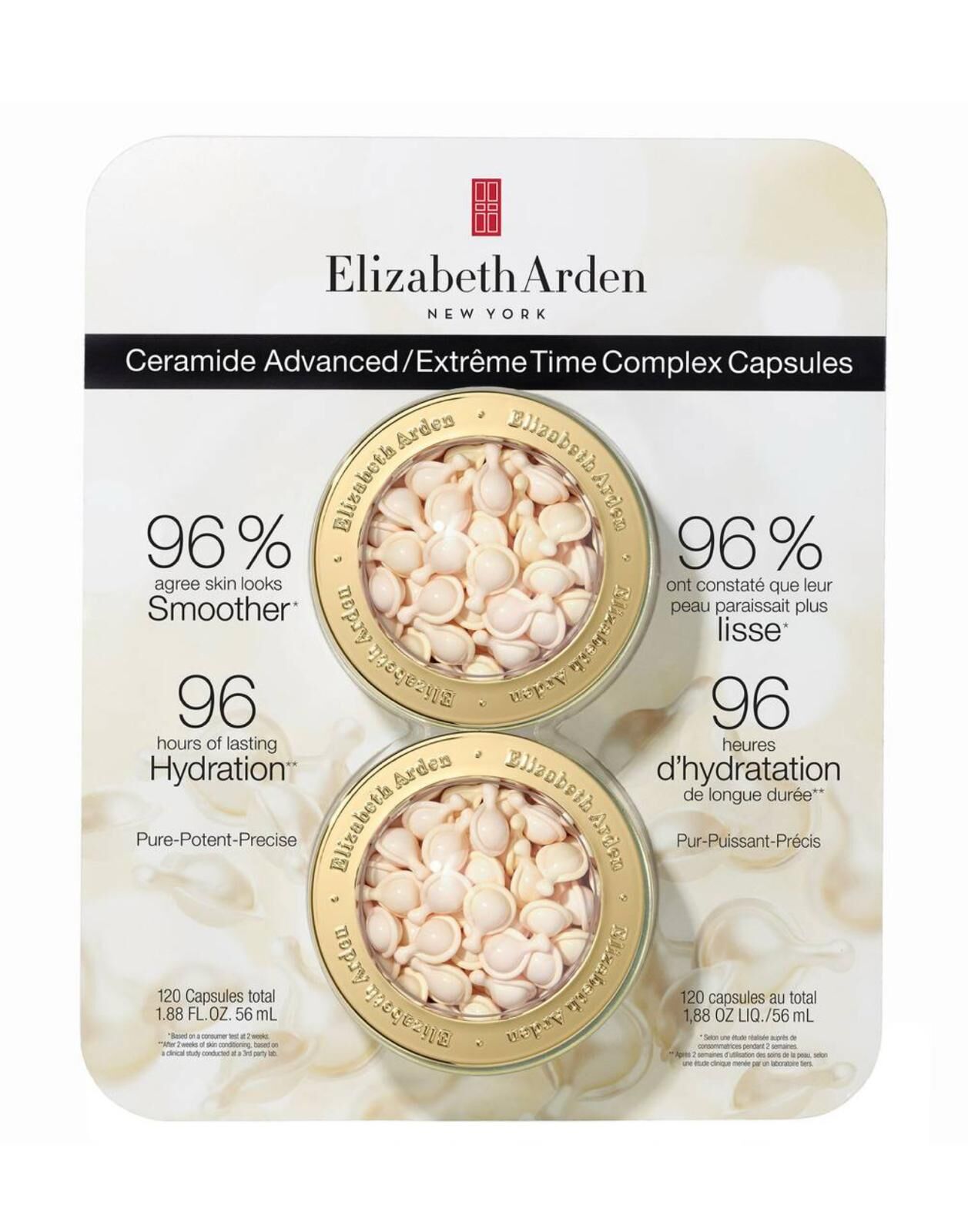 加姐 Elizabeth Arden 逆齡抗皺保濕膠囊 (粉膠) 60粒 x 2 (拆紙皮寄) *滿$899包京東送貨上門* CC25