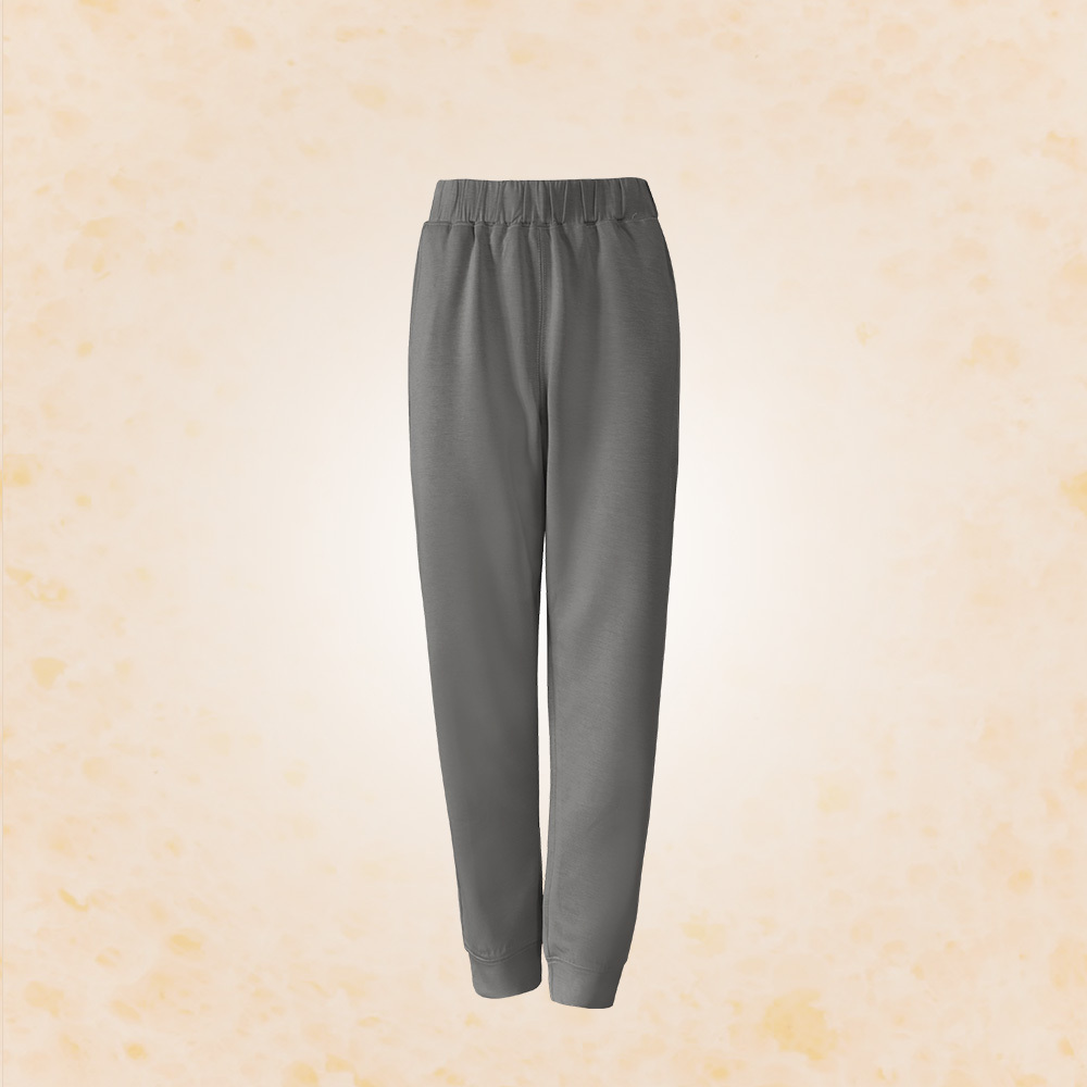 中性款｜中性縮口豆腐褲-深灰