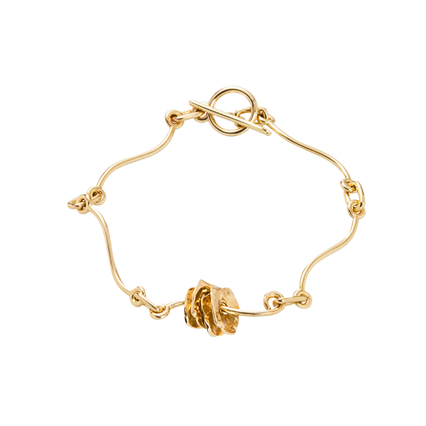 平價飾品,B&R設計款,銅鍍14K金,手鍊