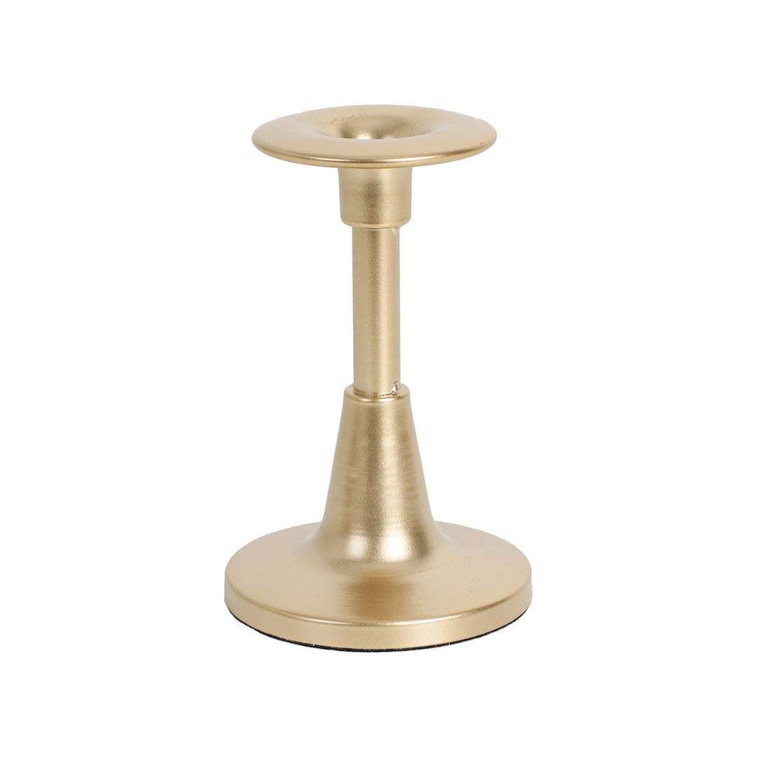 燭台 錐形 鐵 金色