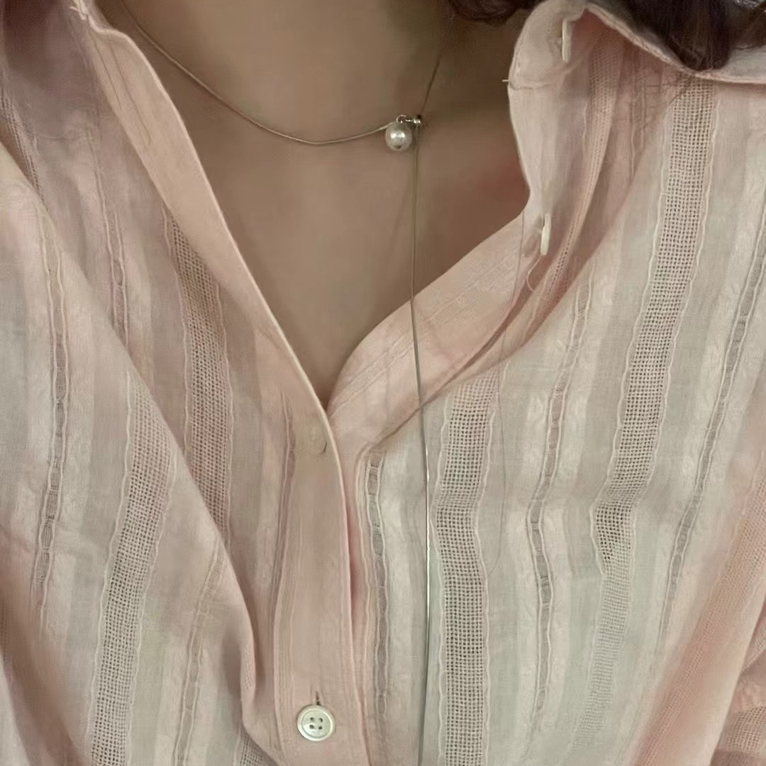 漂亮感珍珠長項鍊